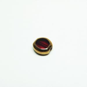 Round Bead "Burgundy" (1x1cm)
