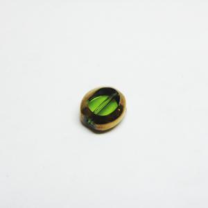 Χάντρα Στρογγυλή "Πράσινη"(1x1cm)