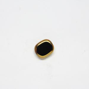 Oval Bead "Black" (1.3x1.1cm)