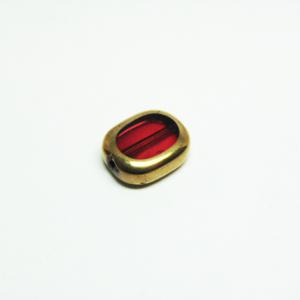 Oval Bead "Red" (1.3x1.1cm)