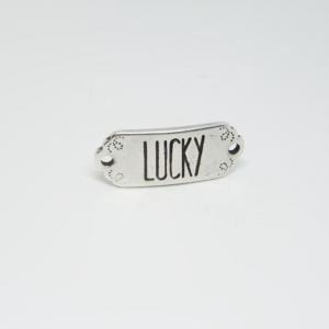 Metal Plate "Lucky" (1.3x3cm)