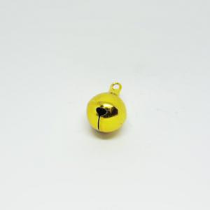 Metal Yellow "Bell" (2x1.5cm)