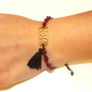 Bracelet "2015" Gold Plated with Tassel