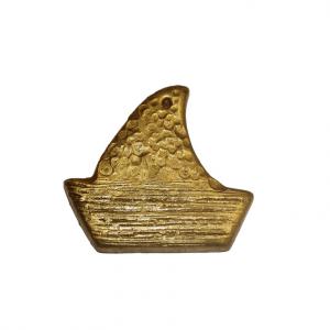 Κεραμικό Χρυσό "Καράβι" (5.5x6.5cm)