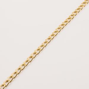 Gold Plated Aluminum Chain (0.9x0.6cm)