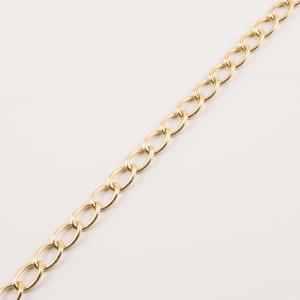 Gold Plated Aluminum Chain (1.1x0.8cm)