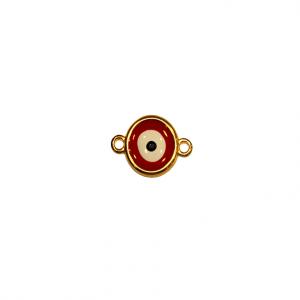 Gilt Red "Eye" (2.5x1.5cm)