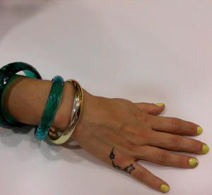 Set Bracelets in Green-Gold