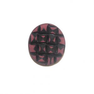 Acrylic Button Black-Burgundy (3cm)