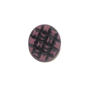 Acrylic Button Black-Burgundy (2.5cm)
