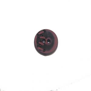 Acrylic Button Black-Burgundy (1.5cm)