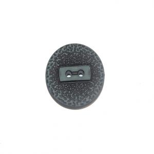 Acrylic Button Grained Black-Green (3cm)