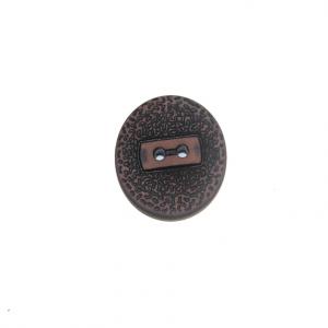 Ακρυλικό Κουμπί Μαύρο-Καφέ (3cm)