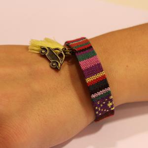 Bracelet "Ethnic" Flat Multicolored