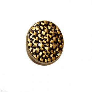 Ακρυλικό Κουμπί Χρυσό-Μαύρο (2.7cm)