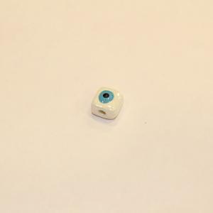 Ceramic Square White Eye (1x1cm)