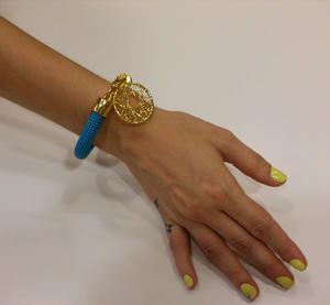 Bracelet Mountaineering Gold Plated Disc