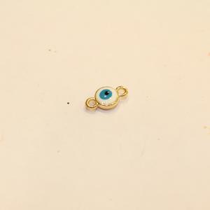 Eye Enamel Light Blue-White (1.4x0.7cm)