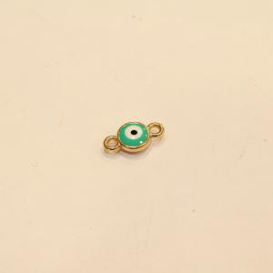 Eye Enamel Bright Green-White 1.4x0.7cm
