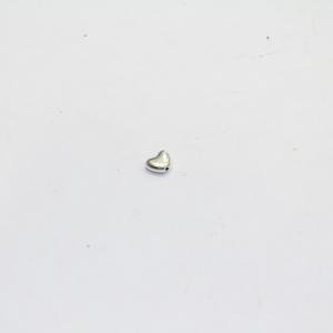 Μεταλλική Περαστή "Καρδιά" (5x5mm)