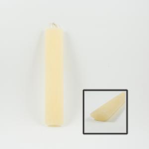 Candle Ivory Oval 21.5x4.5cm