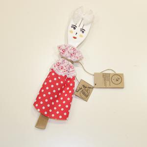 Fork Woman with Polka Dots Dress