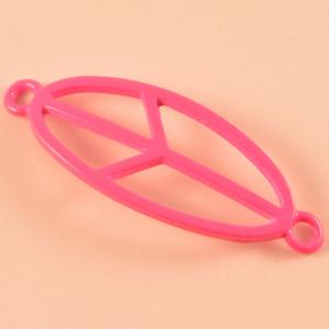 Metallic Fuchsia Peace Mark (4x1.5cm)