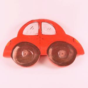 Magnet Wooden Red Car