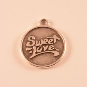 Metallic "Sweet Love" (2x2.3cm)