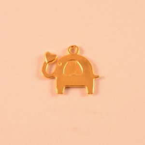 Gold Plated "Elephant" (1.5x1.4cm)
