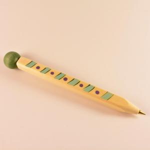 Wooden Pen Green (17x1.5cm)