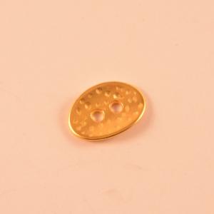 Gold Plated Forged Button (1.5x1cm)