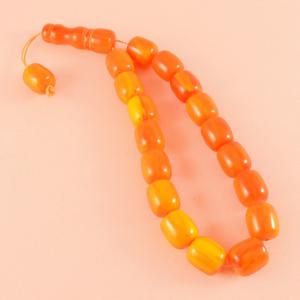 Acrylic Beads Orange (19pcs)