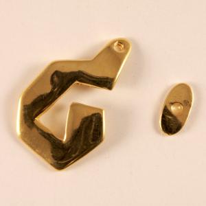 Gold Plated Clasp Questionmark (3.2x2cm)