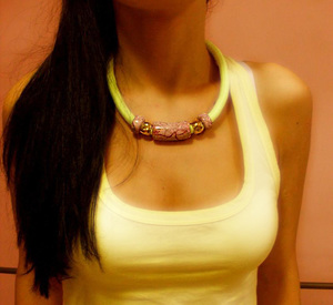 Necklace Mountaineering Yellow