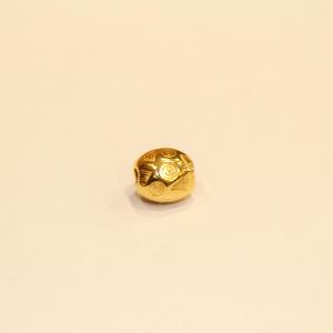 Gold Plated Metal Bead (1.1x0.8cm)