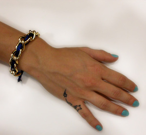 Bracelet with Chain Blue
