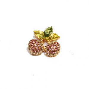 Gold Plated "Cherries" Strass (2x2cm)
