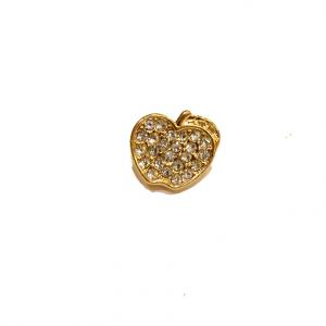 Gold Plated "Apple" Strass (1.6x1.4cm)