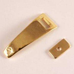 Gold Plated Metal Clasp (3.4x1.2cm)