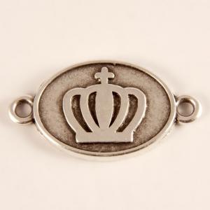 Metal "Crown" Plate (2.7x1.5cm)