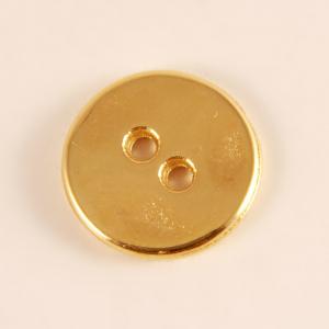 Gold Plated Metal Button (1.5cm)