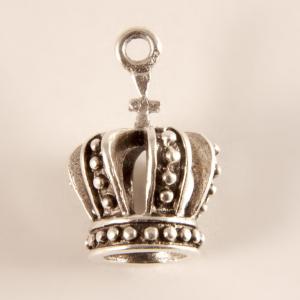 Silver Plated 3D Crown (1.8x1.1cm)