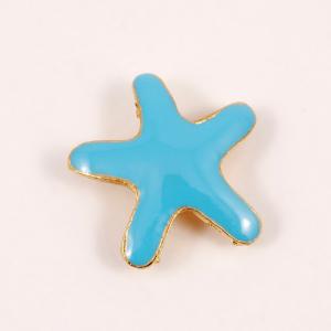 Pendant Enamel "Starfish" Light Blue