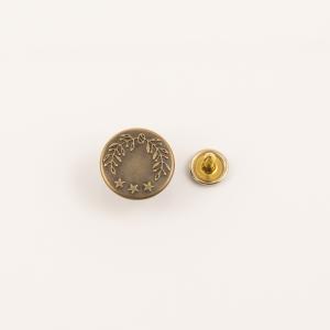 Button "Laurels" Bronze (1.5cm)