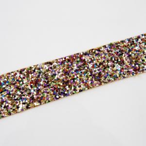 Braid with glitter Multicolor