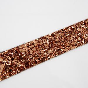 Braid with glitter Bronze (2x44cm)