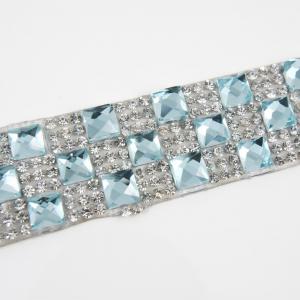 Braid Turquoise Crystals (2x38cm)