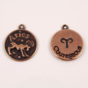 Metal Zodiac Sign "Aries" Copper