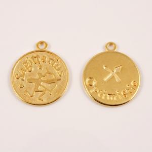 Gold Plated Zodiac Sign "Sagittarius"